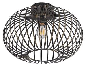 Stropní Lampa Lindby, Rosalea, stmívatelné, Černá, Obývací pokoj, Kov, Moderní