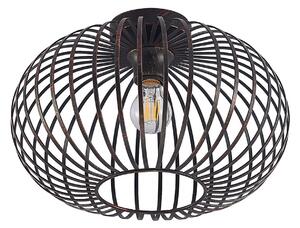 Stropní Lampa Lindby, Rosalea, stmívatelné, Černá, Obývací pokoj, Kov, Moderní