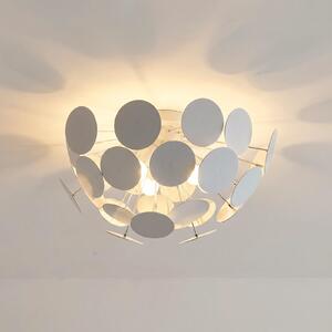 Stropní Lampa Lindby, Kinan, stmívatelné, Bílá, Obývací pokoj, Plast, Moderní