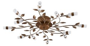 Stropní Lampa Lindby, Bentas, Bronzová / starobylá mosaz, Obývací pokoj, Kov, Florentinský