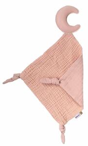 Bebe-Jou Mušelínový mazlící ubrousek Pure Cotton Pink