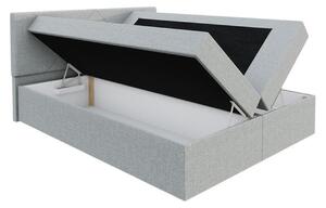 Čalouněná postel ZOE - 120x200, černá + topper ZDARMA