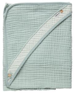 Bebe-Jou Mušelínový ručník s kapucí Pure Cotton Green