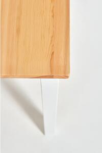 Jídelní stůl z borovicového dřeva s bílou konstrukcí Bonami Essentials Sydney, 70 x 70 cm