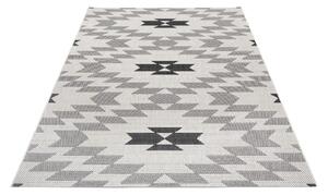Černo-bílý venkovní koberec Ragami Geo, 80 x 150 cm