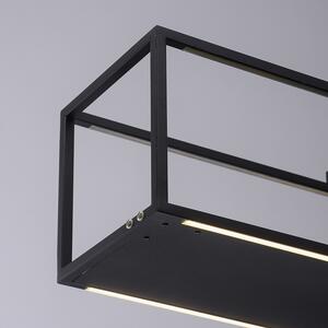 Designová závěsná lampa černá včetně LED s dotykovým stmívačem - Jitske