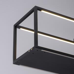 Designová závěsná lampa černá včetně LED s dotykovým stmívačem - Jitske
