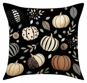 Povlak na polštář PUMPKIN NOIR 45x45 cm, černý