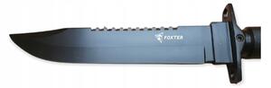 Pronett 1400 Taktický nůž FOXTER Survival 34,5 cm - černý