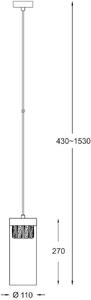 Zuma Line Gem závěsné svítidlo 1x28 W průhledná P0389-01D-0FD2