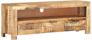 TV stolek 110 x 30 x 40 cm hrubé mangovníkové dřevo 338026