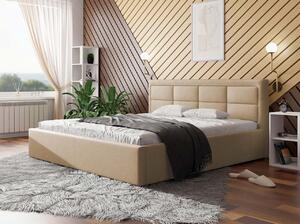 Manželská postel s roštem 180x200 PALIGEN 2 - béžová