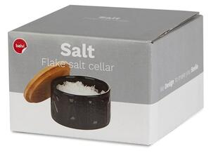Černá keramická dóza na sůl Balvi