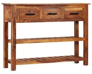 Příborník se 3 zásuvkami 110x30x80 cm masivní akáciové dřevo 338032