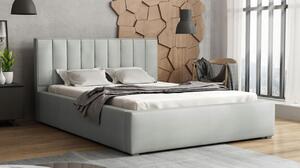 Manželská postel s roštem 160x200 TARNEWITZ 2 - světlá šedá