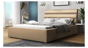 Manželská čalouněná postel s roštem 140x200 BORZOW - béžová