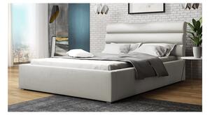 Manželská čalouněná postel s roštem 160x200 BORZOW - krémová