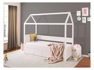Domečková dětská postel 80x180 SONTRA 1 - bílá