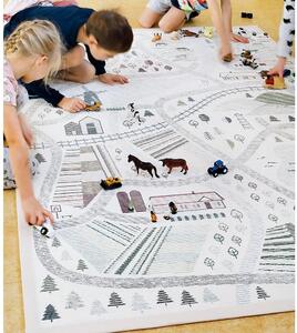 Bílý oboustranný dětský koberec Narma Ülejõe, 140 x 200 cm