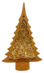 Vánoční strom plech ornament 50 cm + LED