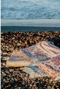 Fialový pléd s podílem bavlny Euromant Summer Coral, 140 x 180 cm
