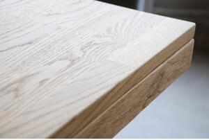 Jídelní stůl z broušeného dubového dřeva Rowico Brooklyn, 220 x 95 cm