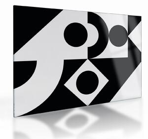 Skleněný obraz - Geometrická abstrakce N⁰1 (70x50 cm)
