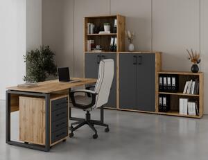 Kancelářská sestava NEJBY GIANNI PREMIUM 4, dub wotan/antracit