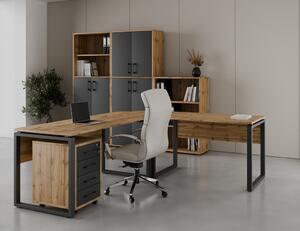 Kancelářská sestava NEJBY GIANNI PREMIUM 1, dub wotan/antracit