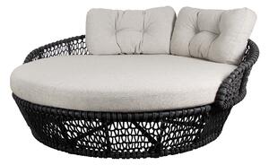 Cane-line Denní postel Ocean Large, Cane-line, 177x180x68 cm, rám hliník, výplet lanko Soft Rope dark grey, bez polstrů