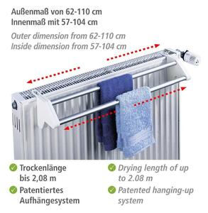 Nastavitelný sušák na prádlo na radiátor Wenko Standard