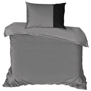 POVLEČENÍ, renforcé, šedá, černá, 135/200 cm - Online Only povlečení, Online Only