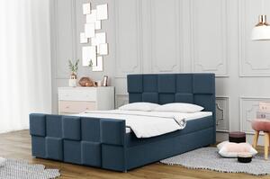 Boxspringová postel MARGARETA - 120x200, modrá