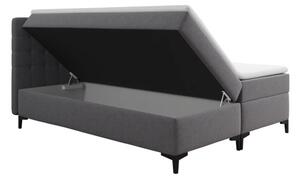 Americká postel s úložným prostorem DAJANA - 140x200, šedá