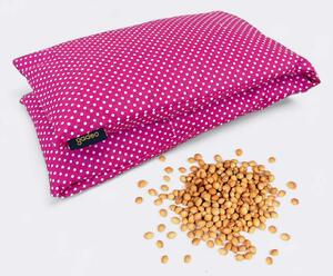 GADEO nahřívací třešňový bederní polštářek POLKA DOTS, fuchsie