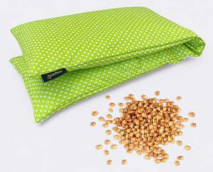 GADEO nahřívací třešňový bederní polštářek POLKA DOTS, limetka
