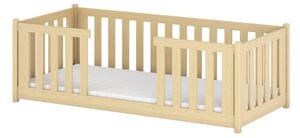 Dětská postel se zábranami NORENE - 80x160, borovice