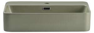 COMAD TRUST 2 OLIVER GREEN ( E-6282 ) - Umyvadlo na desku TRUST 55x38 cm zelená