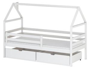 Dětská postel se šuplíky ALIA - 80x160, bílá