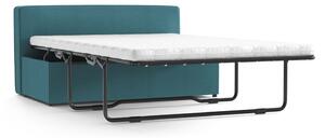 Tyrkysová polstrovaná rozkládací lavice My Pop Design Brady, 130 cm