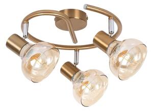 Rabalux 5549 - Bodové svítidlo HOLLY 3xE14/40W/230V zlatá