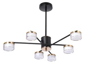 LED Lustr na tyči 6xLED/6W/230V 3000-6500K pr. 59 cm zlatá/černá