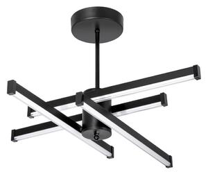 LED Lustr na tyči 4xLED/10W/230V 3000-6500K pr. 68 cm černá