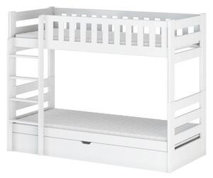 Dětská patrová postel ALLA - 80x180, bílá