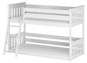 Patrová postel FABIENNE - 90x200, bílá