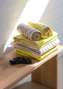 Bongusta Barevný ručník Naram 50x70cm neonově žlutá 50x70 cm