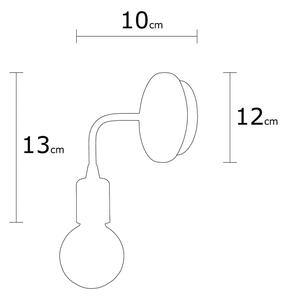 Bílé nástěnné svítidlo Homemania Decor Simple Drop