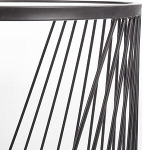 Konferenční stolek ATILA - černý/kouřové sklo