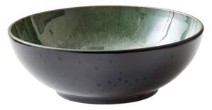 Černo-zelená kameninová salátová mísa Bitz Mensa, ø 30 cm