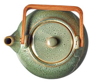 Zelená konvice na čaj z kameniny 1.2 l Mensa - Bitz